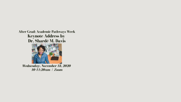 Dr. Shardé Davis keynote address on Nov 18th 10am