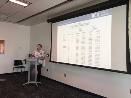 Dr. Brandon Brown shares his slides discussing salary negotiation