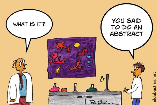 You said to do an abstract 