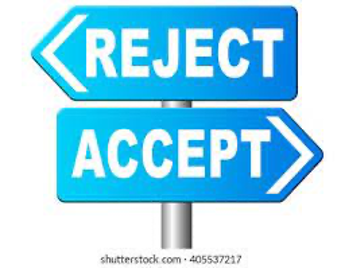 Reject or Accept Sign
